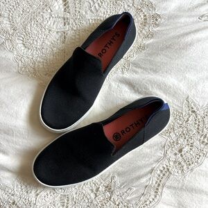 🩷Rothy’s Original Slip On Sneaker, Black, Size 8-